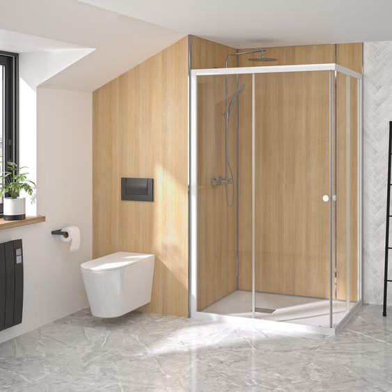 Paroi de douche SUPRA III A 80CM accès d’angle coulissant droite fixe gauche - KINEDO - PA1581BTNG