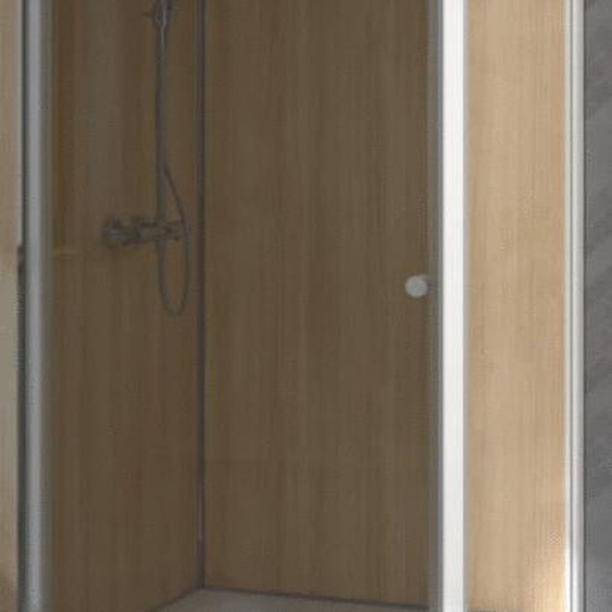Paroi de douche SUPRA III FIXE 70cm profilé blanc avec verre transparent - KINEDO - PA1570BTN