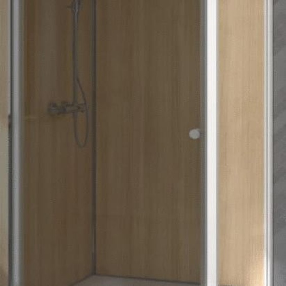 Paroi de douche SUPRA III FIXE 100 cm profilé chromé avec verre transparent KINEDO PA1573CTN