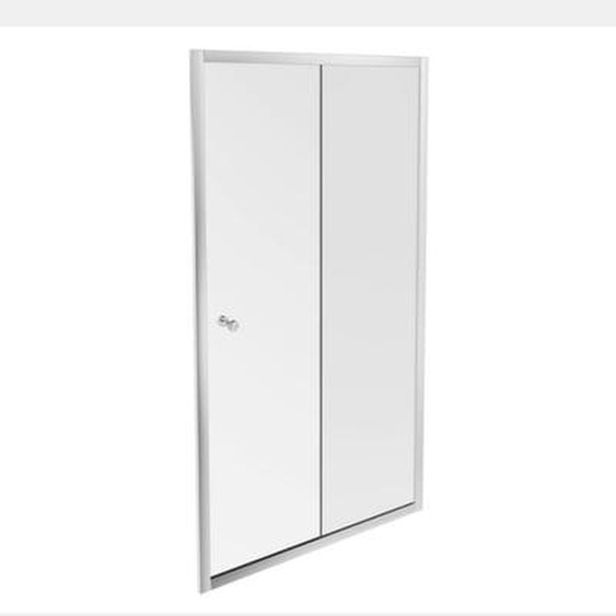 Paroi douche Serenity, 100 cm, porte coulissante réversible instal. Niche