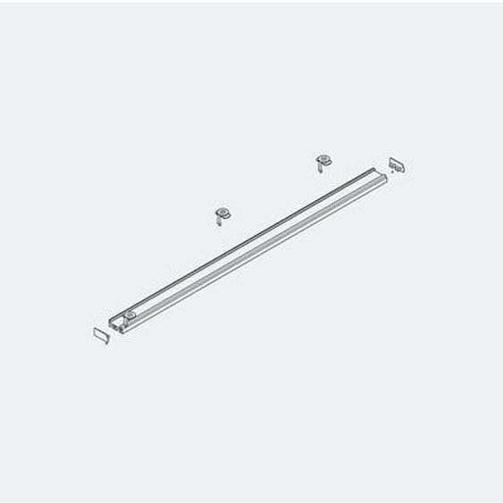 Paroi japonaise 2 voies 2m sans tirage aluminium blanc