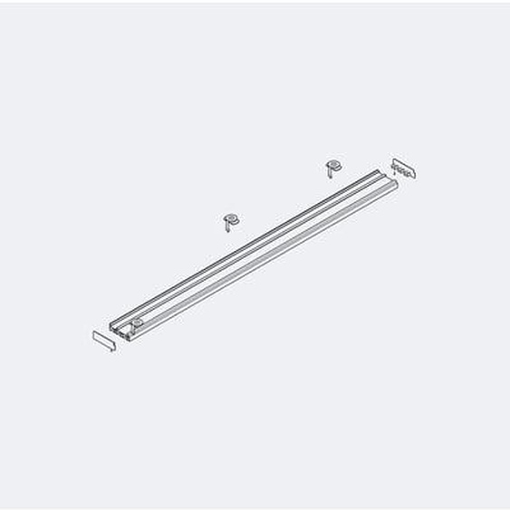 Paroi japonaise 3 voies 2,5m sans tirage aluminium blanc