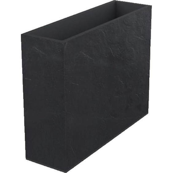 Paroi murale Loft XL Volcania 63 L - Kunststein-Dekor - Doppelwandig - Wasserlagerzone - 99 x 29 x 78 cm - Anthrazitgrau