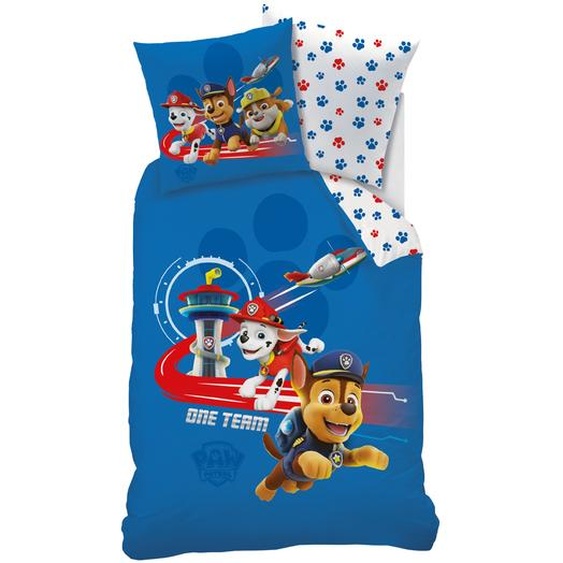 Parure de lit PatPatrouille - coton - Parure Housse De Couette + Taie(s) 1 Personne : 140x200cm + 1 Taie - Bleu - Patpatrouille