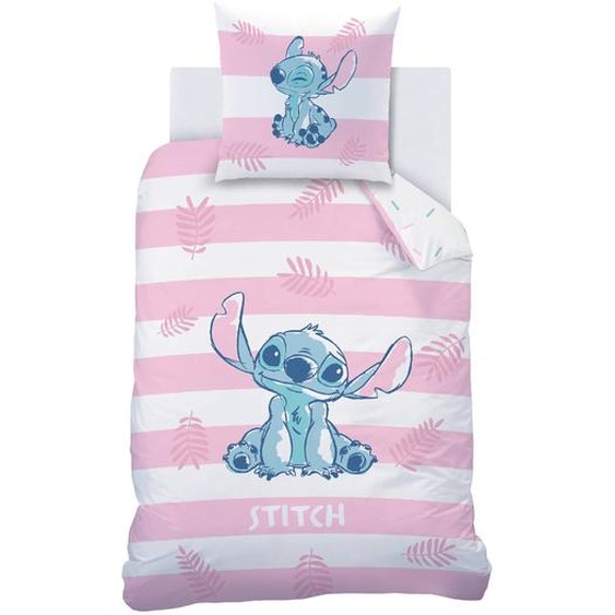 Parure de lit Stitch® - coton - Drap-housse 1 Personneonne : 90x190cm - Bleu - Lilo Et Stitch