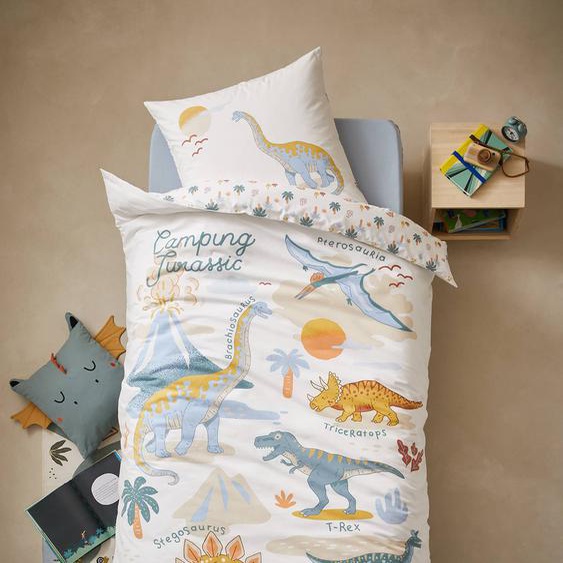 Parure enfant JURASSIC CAMP blanc imprimé