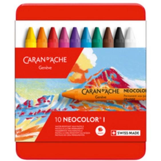 Pastel à la cire NEOCOLOR I, étui métal de 40