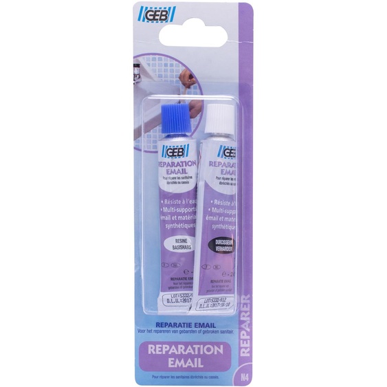Pâte réparation émail tube blanc 20 g GEB 106960