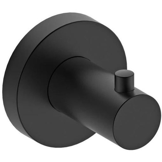Patère murale - ESSEBAGNO - Luisa - Inox noir mat - Design contemporain - Rangement intérieur