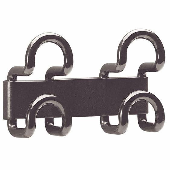 Patère Design UNILUX - 2 patères - noir