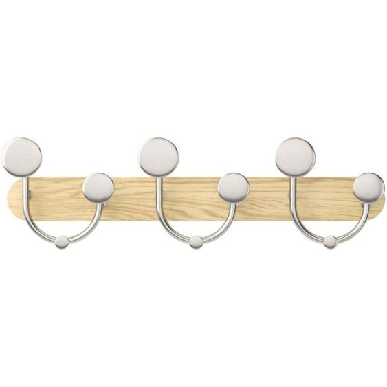Patère en bois de frêne 9 crochets Melody - UMBRA - Décoration murale - Blanc - Classique - Intemporel