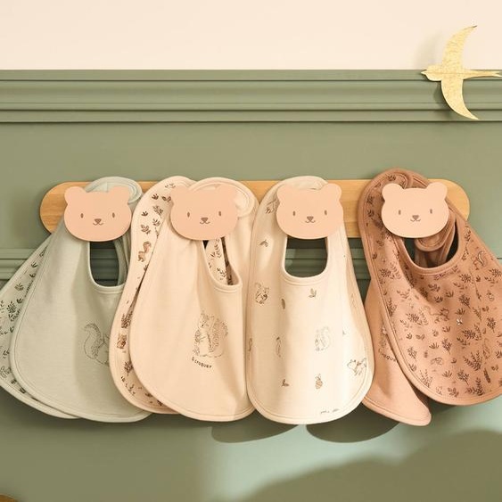 Patère murale ourson beige