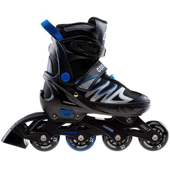 Patins À Roulettes Ajustables (37-39 Fr) Synthétique Ramen Noir
