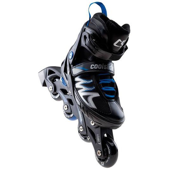 Patins À Roulettes Alignées (39-43 Fr) Synthétique Ramen Noir / Bleu Foncé