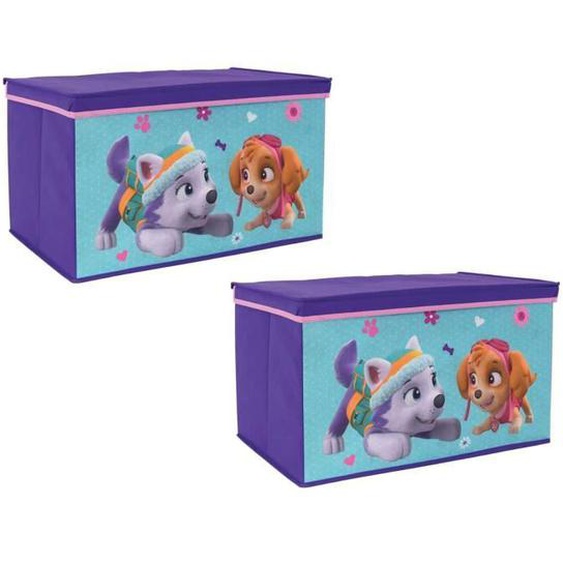 PATPATROUILLE STELLA - Lot de 2 coffres à jouets pliables
