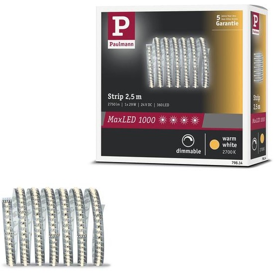 Paulmann MaxLED 1000 : Extension de ruban LED, lumière blanche chaude