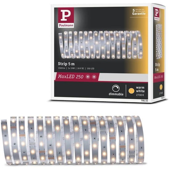 Paulmann MaxLED 250 : Extension de ruban LED, lumière blanche chaude