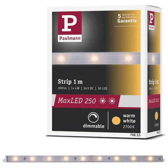 Paulmann MaxLED 250 : Extension de ruban LED, lumière blanche chaude