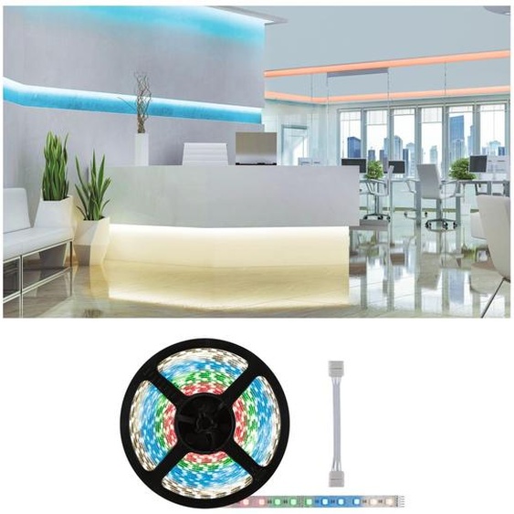 Paulmann MaxLED 500 : Bande LED RGBW, modèle individuel, incluant un câble dadaptation
