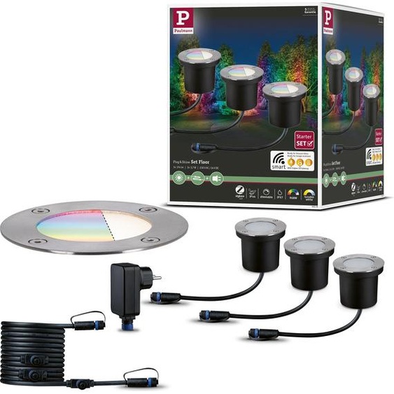 Paulmann Plug & Shine LED encastré de sol RGBW set de base