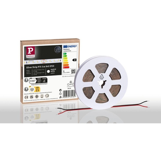 Paulmann Pro Strip, ruban LED argenté, modèle P75, 840