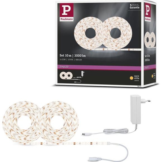 Paulmann SimpLED LED Strip blanc chaud set complet