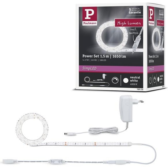 Paulmann SimpLED Power LED Strip Neutral White Set complet