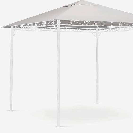 Pavillon 3x3 mètres jardin acier étanche au vent Style UV - Blanc