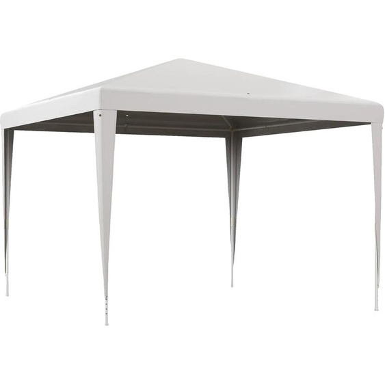 Pavillon de jardin, 3 x 3 m, en acier et toile PE, hauteur sous faîtage 200 cm, à monter soi-même, avec renforts de stabilité