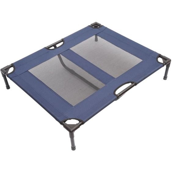Pawhut - Lit sur pieds xxl pour chien chat lit de camp animal lit surélevé tissu oxford textilène micro-perforé 92L x 76l x 18H cm bleu marine