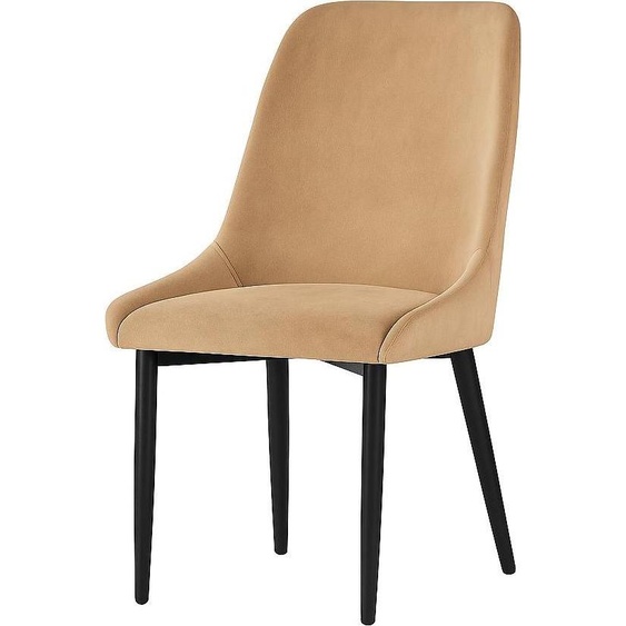 PAWS MÖBEL FEBE CHAISE beige scandinave moderne rembourrée chaise loft à haut dossier 95x49x59