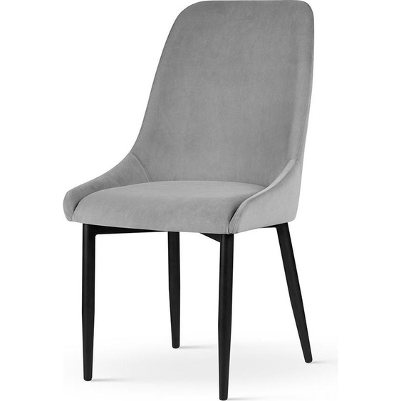 PAWS MÖBEL FEBE CHAISE grise scandinave chaise loft moderne à haut dossier95x49x59