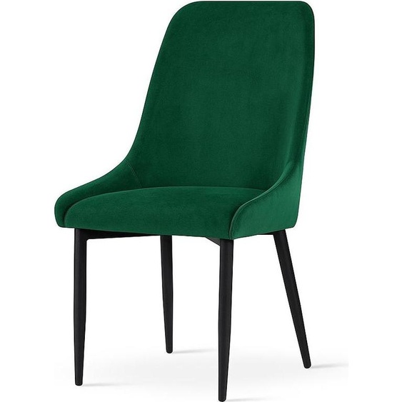 PAWS MÖBEL FEBE CHAISE verte scandinave moderne rembourrée chaise loft à haut dossier 95x49x59