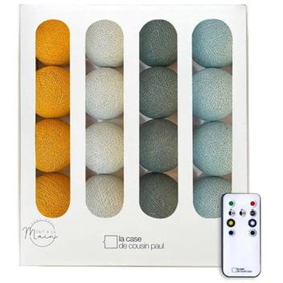 Paysage champêtre - Guirlande LED avec télécommande