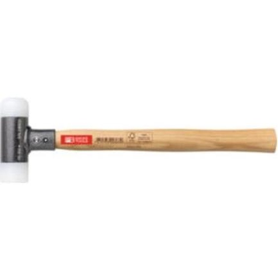 PB Swiss Tools Marteau anti-rebond, avec inserts en nylon, manche en hickory, 22 mm