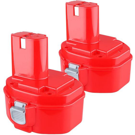 Pdstation - 2 pièces 14.4V 4.8Ah Ni-MH Remplacement de la Batterie pour Makita PA14 1420 1422 1433 1434 1435 1435F 192699 pour Makkita 1051D 4033D