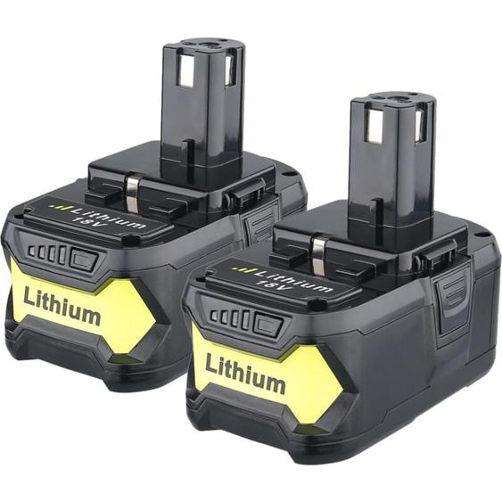 Pdstation - 2X 18V 5.5Ah pour Ryobi One+ RB18L50 Batterie P108 P107 P122 P104 P105 P102 P103 avec Indicateur led