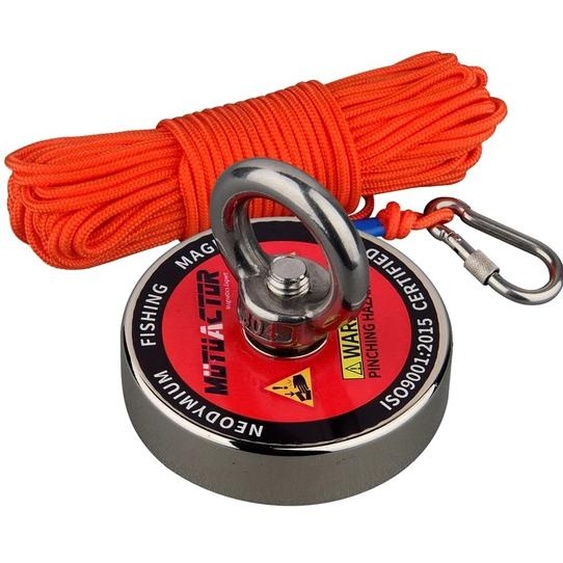 Pêche magnétique, 150 kg de traction, néodyme N52 amidon, câble magnétique
