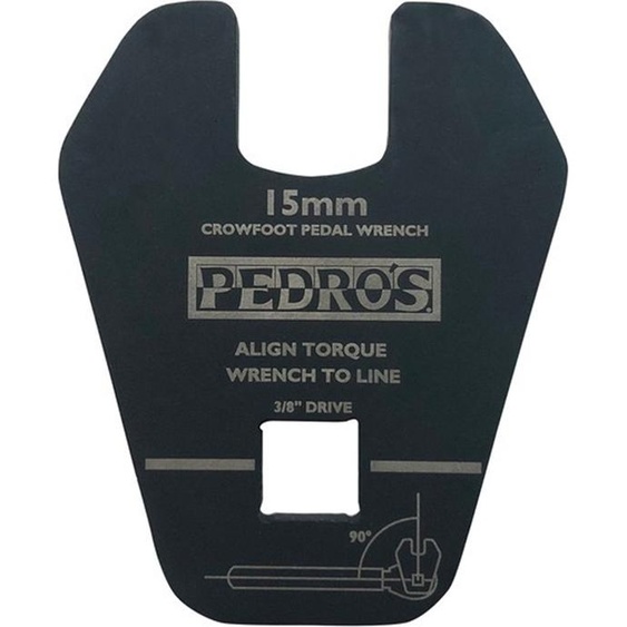 Pedros Crowfoot clé à pédale 3/8 drive, 15mm, noir