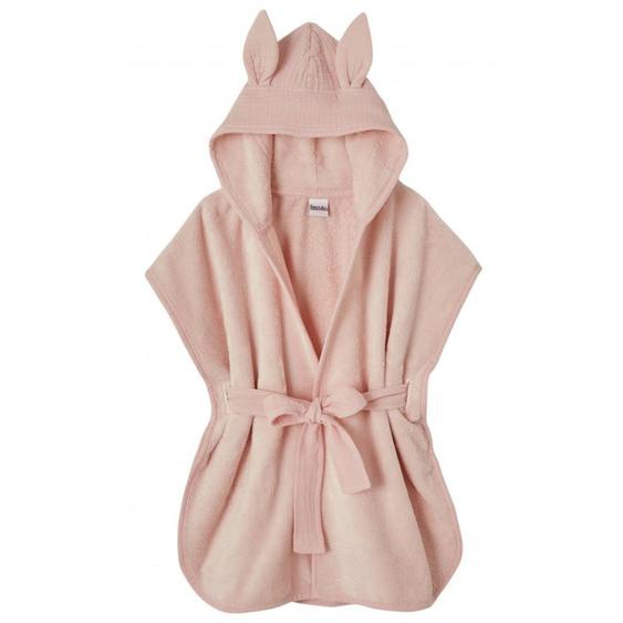 Peignoir Bébé Et Enfant À Capuche En Bambou Rose Clair