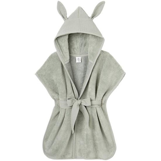 Peignoir Bébé Et Enfant À Capuche En Bambou Vert Deau