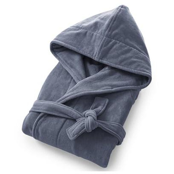 Peignoir capuche éponge velours 450 g/m2, Trizie