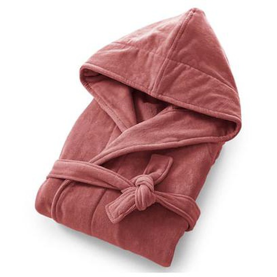 Peignoir capuche éponge velours 450 g/m2, Trizie
