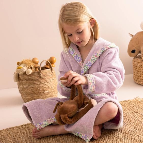 Peignoir de bain enfant à capuche éponge coton - 340 g/m² -