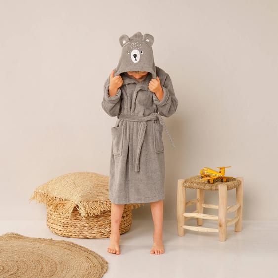 Peignoir De Bain Enfant Personnalisable Ourson À Capuche - Colombine des petits