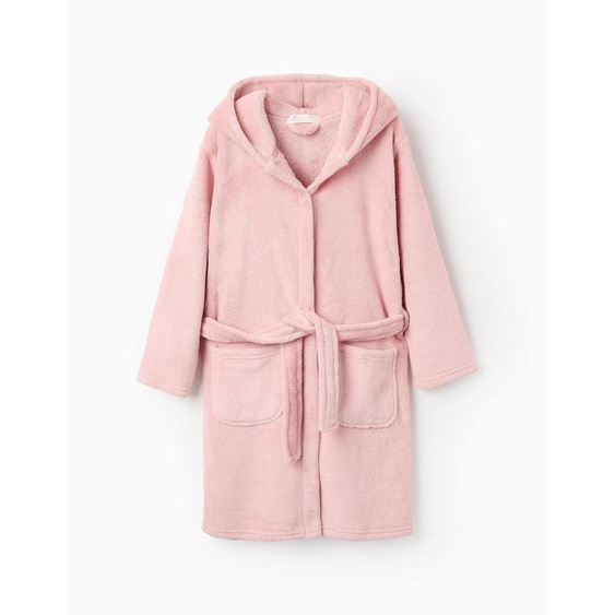 Peignoir En Peluche Rose Clair