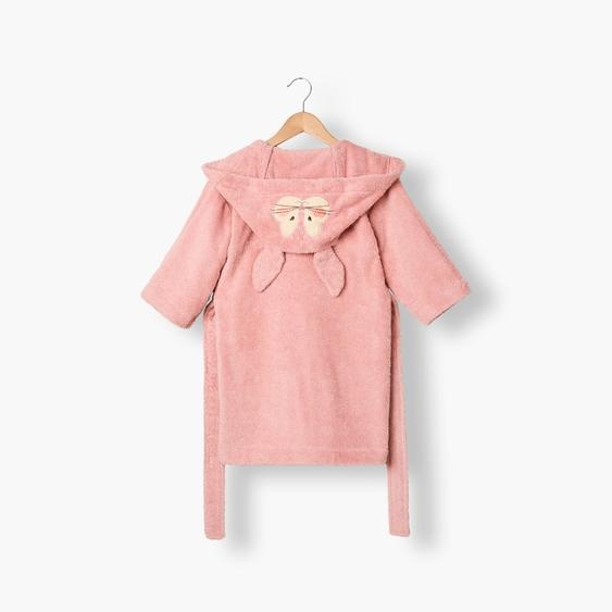 Peignoir enfant coton Wonderful vieux rose