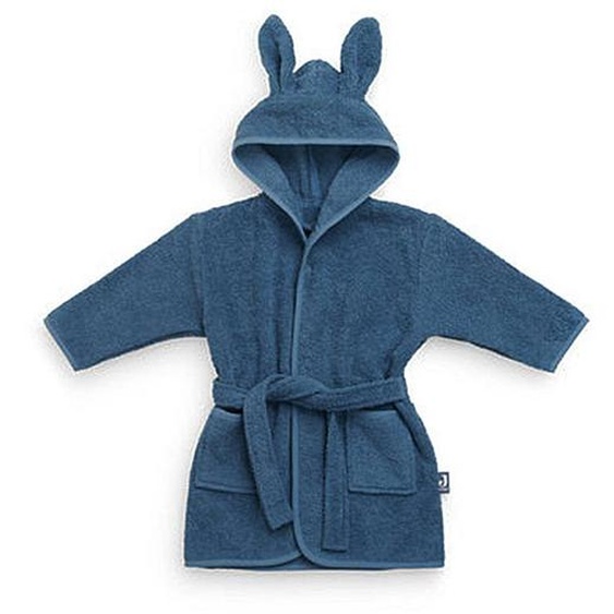 Peignoir Enfant En Coton Bleu