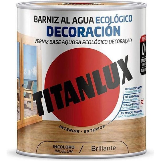 Peinture à leau Titanlux m20100014 Écologique 250 ml Incolore