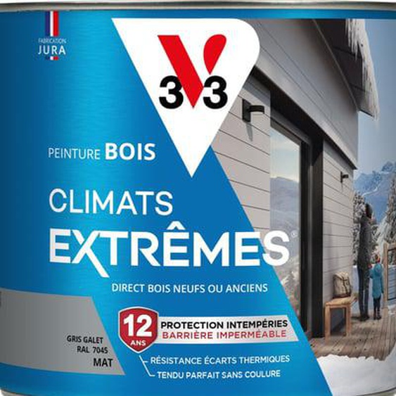Peinture Bois Climats Extrêmes® Mat vert olivier 2 L